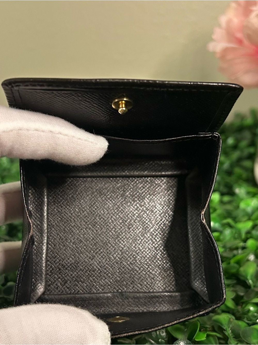 Louis Vuitton Epi Porte-Monnaie Boîte Coin Case Black Box Coin Purse - Picture 4 of 11